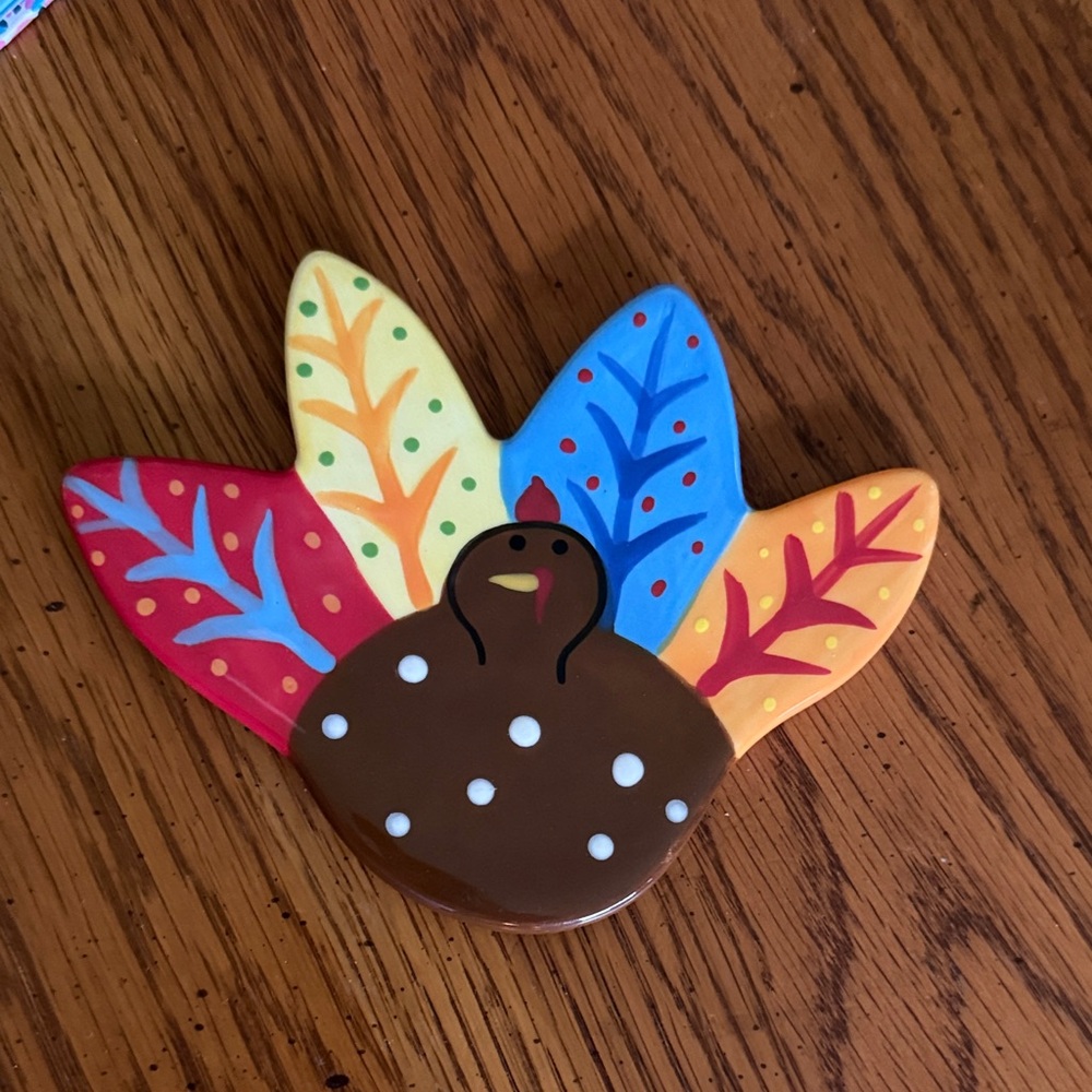 Happy Everything Coton Colors Mini Turkey Thanksgiving Attachment